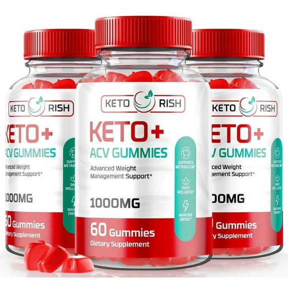 (3 Pack) Keto Rish Keto ACV Gummies, KetoRish ACV Keto Support Supplement, All Natural Keto   Apple Cider Vinegar 1000MG, Keto Rich in Vitamins, Maximum Strength Gomitas Reviews (180 Gummies)
