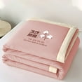 thumbnail image 5 of Clearance Cooling Blanket,Hwkond Machine Washable Lightweight Cotton Quilt - Ideal For AirConditioned Rooms All-Season Cool Comfort Easy Care 110x150cm/43.3x59.05in,Pink,110x150cm, 5 of 7