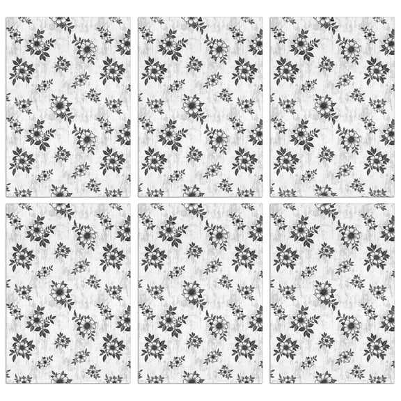 2 Pcs Pioneer Flower Floral Print Pattern Kitchen Towels, Funny Microfiber Dish Towel Set, 18" X 26" Tea Towels