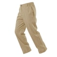 thumbnail image 6 of Men's Leisure Straight Leg Zipper Jogging Trousers, Casual Running Pants for Gym, Outdoor and Street Style,Khaki,L, 6 of 6