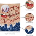 thumbnail image 6 of Santa's Sleigh Merry Christmas Flag 2 Sided House Banner, 6 of 7