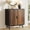 Rustic Brown, variant on Sideboard Buffet Cabinet with Storage, Kitchen Storage Cabinet with Adjustable Shelf, 2-Door TV Console Table Accent Cabinet for Living Dining Room, Entryway, Hallway, Credenza, Coffee Liquor Bar