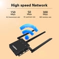 thumbnail image 5 of Riousery 4G Sim Card Router Wireless CPE WiFi Type C Single Network Port Antenna Detachable Hotspot European Version ED121, 5 of 9