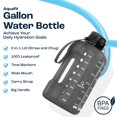 thumbnail image 2 of Botella de agua AQUAFIT de 1 galón/128 oz con marcador de tiempo sin BPA, 2 of 8