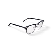 Walmart Mens Kijani Browline Prescription Eyeglasses with Case, Black/Gold