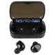 thumbnail image 4 of Auriculares Bluetooth Lámpara de respiración Pantalla LED HD Control táctil Auriculares inalámbricos para hablar Negro, 4 of 14