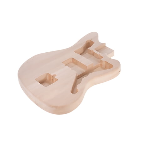 Anself MZB-T DIY Electric Guitar Unfinished Body Guitar Barrel Blank Basswood Guitar Body