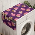 thumbnail image 1 of Floral Washing Machine Organizer, Continuous Cheerful Pattern with Soft Flowers Bouquet and Dots English Garden, Anti-slip Fabric Top Cover for Washer and Dryer, Purple Multicolor, by Ambesonne, 1 of 1