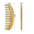 thumbnail image 2 of Onedor Handmade 100% Natural Green Sandalwood Hair Combs - Anti-Static Sandalwood Scent Natural Hair Detangler Wooden Comb (Oval Wide Tooth), 2 of 7