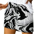 thumbnail image 6 of Summer Saving! Yievot Women's Shorts Pant Casual Summer Drawstring Floral Printed Comfy Elastic High Waist Running Shorts with Pockets Womens 2024 Fashion Clothing on Clearance, 6 of 6