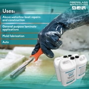 Fiberglass Warehouse Ortho Polyester Laminating Resin Multicolor, 4 Gallons