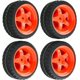 thumbnail image 5 of LINLIN 4 piezas de neumáticos de goma de 65 mm, llantas de plástico de 5 radios compatibles con RC 1/10 escala On Road Touring Racing Drift Car Traxxas HSP HPI Tamiya, piezas de vehículos, 5 of 8