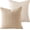 White, variant on MOCOFO Woven Throw Pillow Covers, 3D Textured Yarn-Dyed Cotton Blend, 18x18 Inches, Square, Boho Wabi-Sabi Farmhouse Style (Orange, 12 x 20 inch)