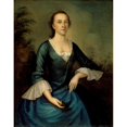 thumbnail image 2 of Joseph Badger 20x24 Gold Ornate Framed and Double Matted Museum Art Print Titled - Portrait of Sarah Larrabee Even (circa 1760), 2 of 4