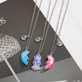 thumbnail image 5 of 3 Pieces Silver Chain Necklace for Women, Best Friends Necklace for 3 Girls, Dolphin Star Necklace BFF Separable Heart Pendant for Sister Friend Birth, 5 of 5