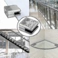 thumbnail image 3 of 2025 16 Pack 304 Stainless Steel Glass Clamps - Adjustable Square Glass Clamps For Stair Balustrades and Handrails, 8-10mm Thick, 3 of 4