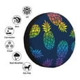 thumbnail image 5 of Easygdp Abstract Bright Pineapple Fruit Retro Automobile Tire Dust Cover, 14-17in Spare Tire Cover Universal Fit for Trailer, Car, Truck, SUV, Jeep - 15 inch, 5 of 9