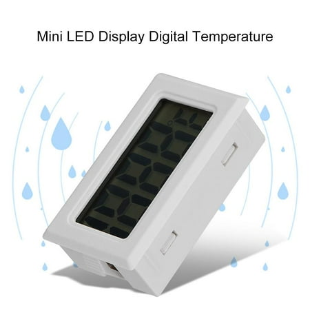 Lcd Digital Temperature Sensor - HURRISE Mini LED Display Digital Temperature Meter Probe Sensor Digital LCD Thermometer, LED Thermometer, Water Thermometer