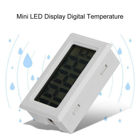 HURRISE Mini LED Display Digital Temperature Meter Probe Sensor Digital LCD Thermometer, LED Thermometer, Water