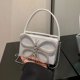 thumbnail image 5 of Bolsos de hombro cuadrados pequeños con cierre de PU, con cadena y cierre, de alta calidad, para mujer, con diamantes y mariposas, estilo nuevo 2024, 5 of 5