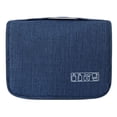 thumbnail image 1 of Organizador de artículos de tocador de viaje Bolsa cosméticos plegable con bolsas internas Estuche de uso doméstico Bolsa de aseo multifunción Organizador para mujeres , Azul Fanmusic Organizador de artículos de tocador de viaje, 1 of 7