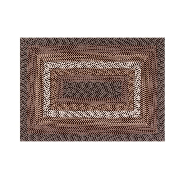 Better Trends Woodbridge Rectangular 40" x 60" Braided Rug - Black