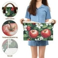 thumbnail image 5 of Yayeee Foldable Storage Basket for Shelves with Handles Waterproof Cloth Bins, Red Apple Pattern, 5 of 7