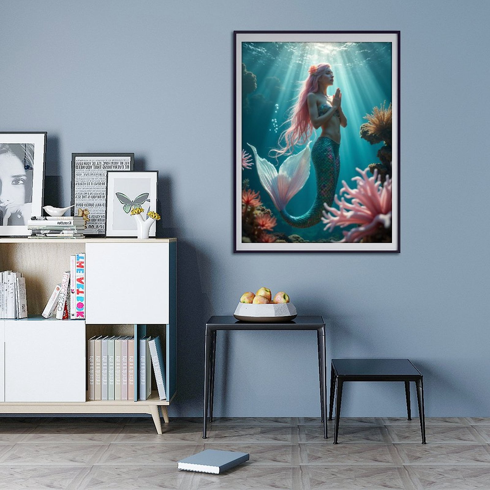 Diamond Art Kits for Adults - 5d Mermaid Dream Underwater Fantasy Scene Diamond Painting for Adults, Diamond Art for Adults Beginners, Diamond Painting Kits for Adults for Home Wall Decor