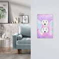 thumbnail image 5 of Haiem Purple Sparkling Butterfly Pattern Decorative Wall Plates, 1-Gang 5.0" x3.0", Unbreakable Thermoplastic Faceplate Cover for Decorator Receptacle Outlet & Switch-Style S, 5 of 6