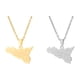 thumbnail image 5 of Collar de Acero inoxidable Minnieouse mapa de Sicilia dorado, 5 of 6