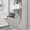 White 48, variant on Double Door Narrow Height Slim Floor Standing Cabinet with 2 Adjustable Shelves, Tall Storage Cabinet for Bathroom Living Room, 15.75L x 11.81W x 64.96H, White