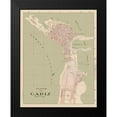 thumbnail image 2 of Martin 12x14 Black Modern Framed Museum Art Print Titled - Cadiz Spain Europe - Martin 1920, 2 of 5