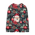 thumbnail image 4 of Chaqueta y abrigo informal de manga larga sin capucha para mujer, cárdigan de punto con estampado navideño informal, chaqueta abotonada, abrigo, blusa de poliéster para mujer, 4 of 5