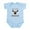Sky Blue, variant on CafePress - M Is For Moose Body Suit - Baby Light Bodysuit, Size Newborn - 24 Months