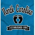 thumbnail image 2 of North Carolina Cute Footprints Men's Graphic T Shirt Tees Brisco Brands S, 2 of 6