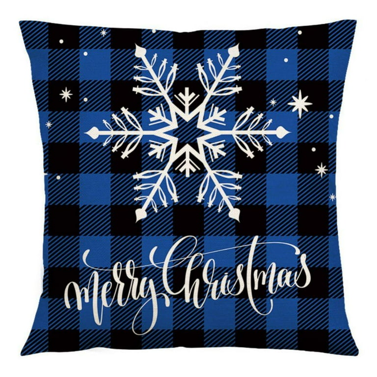 Navy blue christmas pillows online
