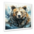 thumbnail image 4 of Designart "Abstract Bear Motion Interpretation" Animals Bear Picture Framed Canvas Art Print, 4 of 5