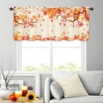 thumbnail image 2 of Fall Maple Leaves Window Valance - Rod Pocket Kitchen Curtain, 54 W x 18 L, 1 Panel, 2 of 5