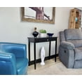 thumbnail image 6 of Casual Contemporary Living Modern Acacia Acacia Living Console Table, Black Matte, 6 of 11