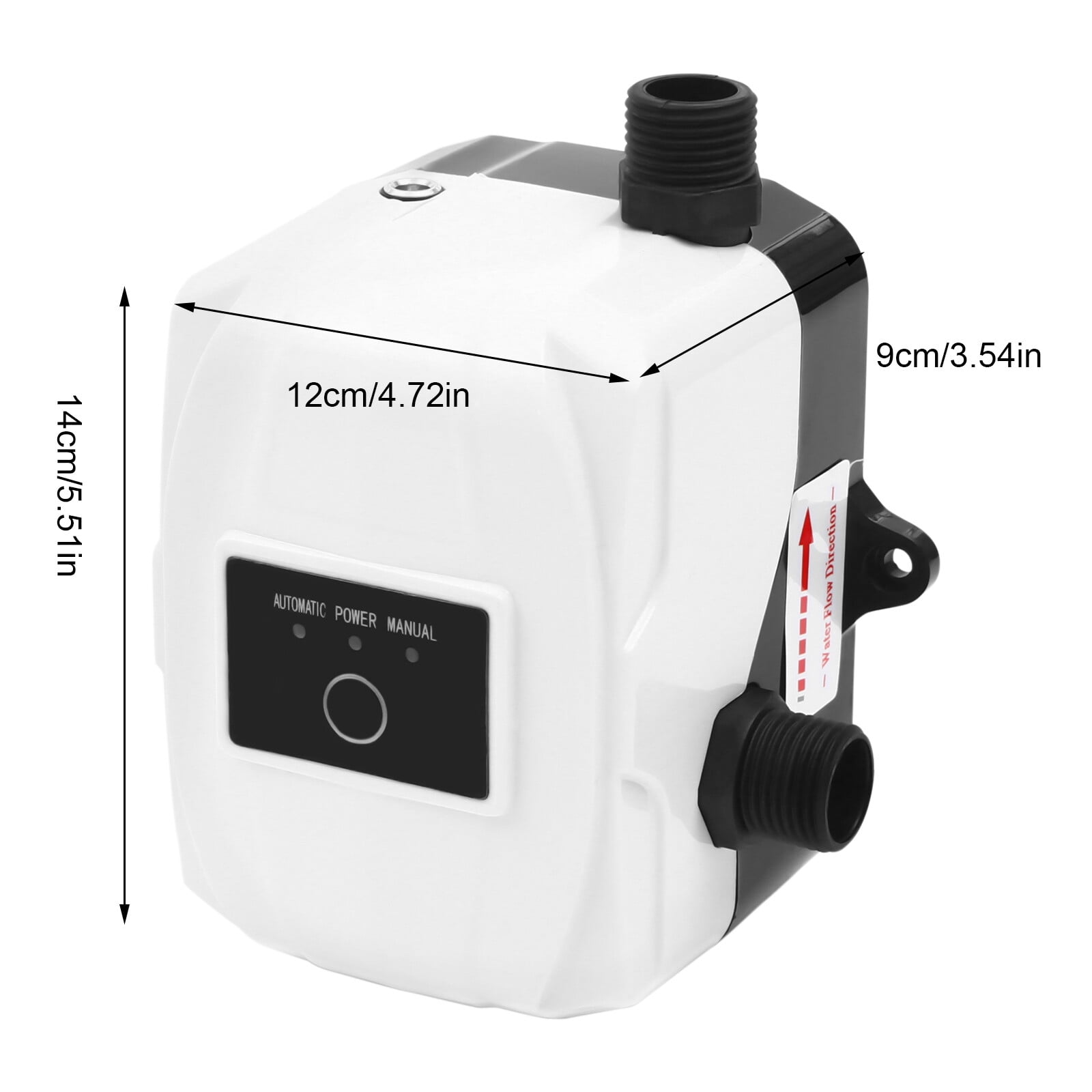 Water Pressure Pressure Booster Pump, Portable Solar Automatic Boosting Pump, DC 24v Garden Hose Pressure Booster, Water Recirculating Pump for Faucet Booster Fireplace Booster Shower Booster