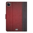 thumbnail image 3 of SaniMore for iPad Pro 11" 4th/3rd/2rd/1st Gen 2022/2021/2020/2018 Case, Auto Sleep/Wake, PU Leather Patchwork Magnetic Wallet Cover Support Card Slot & Kickstand Shockproof Protective Shell, Red, 3 of 7