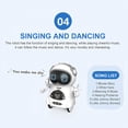 thumbnail image 5 of Voice Operated RC Robot, Interactive Toy, Talking + Dancing, Remote Control, Gift for Youth, Educational Fun, Electronic Toy, Voice Recognition, Record Singing, Mini Robot, Boys Girls Akmoler, 5 of 5