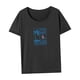 thumbnail image 4 of Camiseta para mujer, camiseta elegante de verano con cuello redondo para uso diario, trabajo para mujer M, 4 of 7