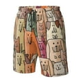 thumbnail image 5 of Disketp Men'S Swim Trunks Hawaiian Breathable Surf Beach Swimsuits Mesh Lining Beach Shorts With Pockets-Funny Dogs Family, 5 of 9