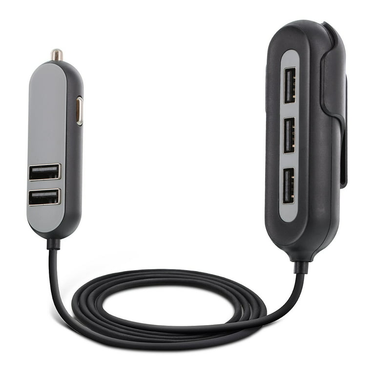  SUNDAREE Car Charger with Plug Outlet, 51W USB Car