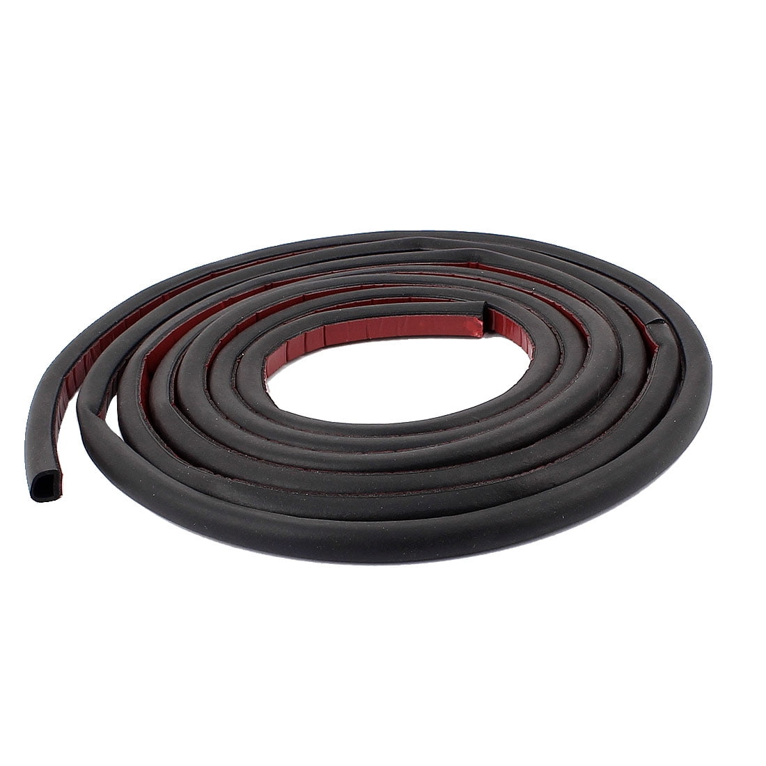 10Ft Long D Shape Car Door Window Self Adhesive Rubber Seal Weather Strip Black