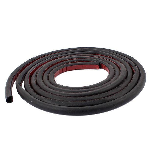 Negro Goma D Tira Insonorizante Sellado de Coche Puerta 11mm X 10mm Unique Bargains D Tira Insonorizante Sellado