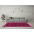 thumbnail image 3 of Ahgly Company Machine Washable Indoor Rectangle Oriental Pink Traditional Area Rugs, 5' x 7', 3 of 4