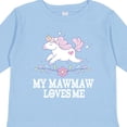 thumbnail image 4 of Inktastic Mawmaw Loves Me Girls Grandchild Unicorn Girls Long Sleeve Toddler T-Shirt, 4 of 5