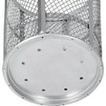 thumbnail image 3 of Global Industrial Outdoor Steel Mesh Corrosion Resistant Trash Can 48 Gallon Sil, 3 of 5